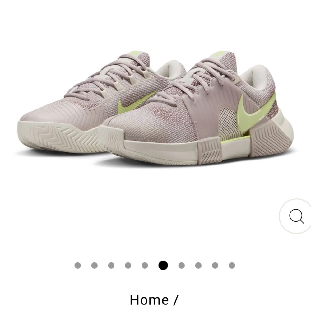 Nike Gray and Green Athletic Shoes